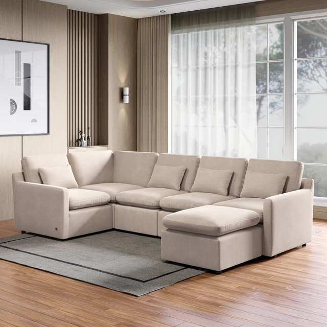 Home Centre Corner Sofa Seater Nolan Fabric Sofa image